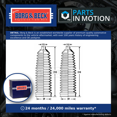Steering rack boot fits - steering,